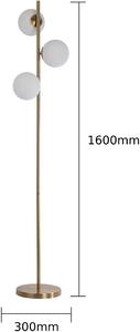 Light Prestige Dorado lampă de podea 3x40 W alb LP-002/3F