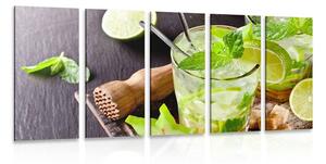 Tablou 5-piese Mojito delicios