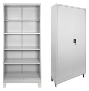Vestiar din metal Ugren Gri deschis 90x40x190 cm
