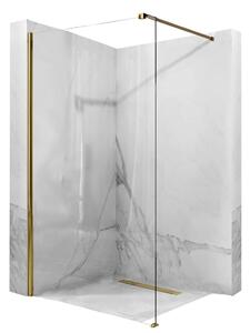 Rea Aero perete de duș 90 cm auriu luciu/sticla transparentă REA-K8442