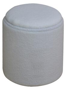 Taburet Batur boucle Bej 34x34x38 cm