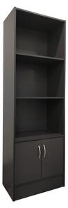 Biblioteca Tekaro I Gri inchis 57x33x180 cm