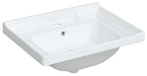 Chiuvetă de baie albă 61x48x23 cm, pătrată, ceramică