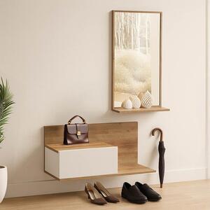 Cuier Miranda Alb 60x30x89.5 cm