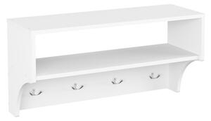 Cuier Crosta Alb 80x28x40 cm
