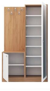Mobilier hol BROC, stejar, PAL melaminat, 100x35x180 cm