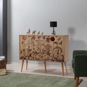 Comoda MEGA-731, stejar sonoma, PAL melaminat, 120x36x90 cm