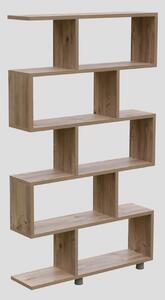 Biblioteca ELIF, pin, PAL melaminat, 90x20x156 cm