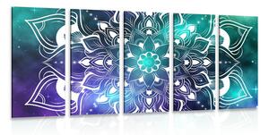 Tablou 5-piese Mandala modernă cu un model oriental
