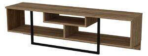 Comoda TV Asal, nuc/negru, PAL melaminat, 150x35x40 cm