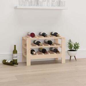 Suport de vinuri, 61,5x30x42 cm, lemn masiv de pin