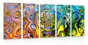 Tablou 5-piese artă creativă colorată