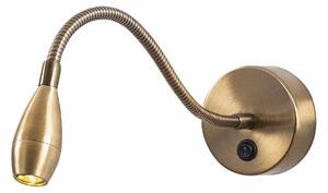 Lampa perete READING 3252, bronz, metal, 8x40x8 cm