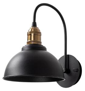Lampa perete VARZAN, 10840, negru/auriu, metal, 27x27x36 cm