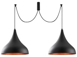 Lustra BERCESTE N-1392, negru, metal, 131x41x127 cm