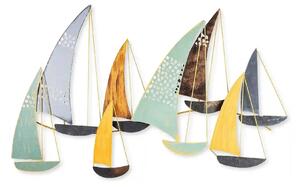Decoratiune perete YAVUZ, multicolor, metal, 111x8x70 cm
