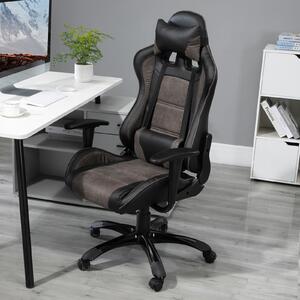 Vinsetto scaun ergonomic de birou,64.5x54x120.5-130cm, maro | AOSOM RO
