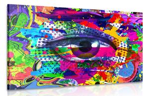 Tablou ochiul uman în stil pop-art