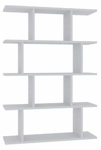 Biblioteca HARMON, alb, PAL melaminat, 90x25x127 cm