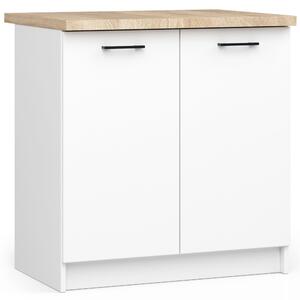 Dulap inferior de bucătărie Ozara S80 2D (alb). Promo -13%. 1069130