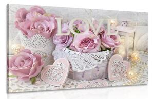 Tablou decor romantic în stilul vintage