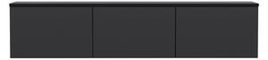 Comoda TV NEON ILLUMINATED, gri antracit, PAL melaminat, 160x32x35 cm