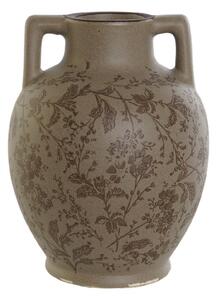 Vaza Bouquet din gresie maro 22 cm