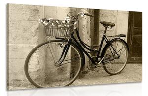 Tablou bicicletă rustică în design sepia
