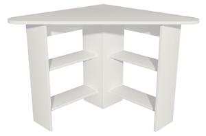 Birou CORNER, alb, PAL melaminat, 80x80x74 cm