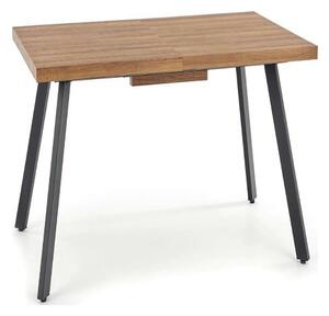 Masa extensibila BERLIN, stejar/negru, 160/220x90x76 cm