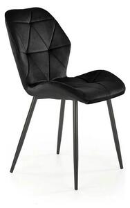 Scaun bucatarie material textil K453, negru, 48x53x86 cm