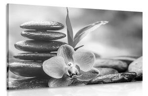Tablou compoziție Zen meditativă în design alb-negru