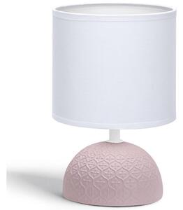 Lampă de masă 1xE14/40W/230V roz/albă Aigostar
