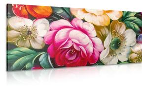 Tablou lumea viu colorată a florilor