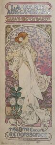 Mucha, Alphonse Marie - Artă imprimată La dame au camélias, (22.9 x 60 cm)