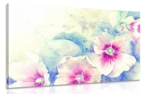 Tablou ilustrația de acuarelă a florilor roz