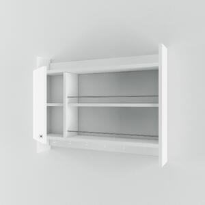 Raft KNERR, alb, PAL melaminat, 85x15x65 cm