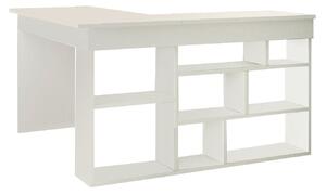 Birou CT5-W, alb, PAL, 129x120x72 cm
