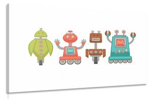 Tablou familie de roboți