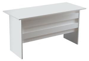 Masa birou 956LCS1103, alb, PAL melaminat, 140x60x74 cm