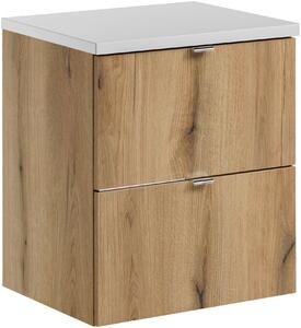 Set dulap Comad Nova Oak NOVA OAK A 82-50-2S, blat Comad Nova White NOVA WHITE 89-50
