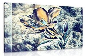 Tablou floare de artă abstractă