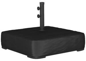 Outsunny Bază pentru Umbrelă Reumplibilă cu Nisip 80 kg/Nisip Umed 90 kg, pentru Tije de Ø48 mm, Negru | Aosom Romania