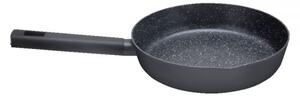 Tigaie Zilan, 1.6 L, 20 cm diametru, invelis marmura, inductie, maner, aluminiu presat, fara capac, rotunda, Negru