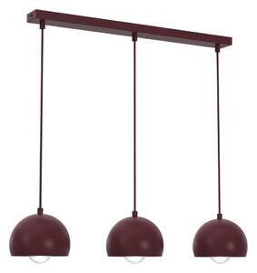 Lustră suspendată pe cablu SOOL, 3 x E27, 15 W, 230 V, bordo