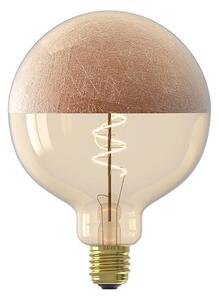 Bec LED dimabil cu vârf decorativ FILAMENT G125 E27/4W/230V 1800K, finisaj cupru
