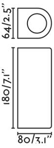 FARO 70327 - Aplică de exterior pentru perete ESTELA 2xGU10/5W/230V IP65 neagră