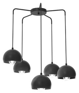 Lustră suspendată cu cablu SOOL 5xE27/15W/230V, negru