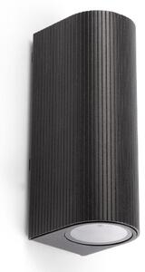 FARO 70327 - Aplică de exterior pentru perete ESTELA 2xGU10/5W/230V IP65 neagră