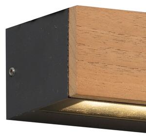 FARO 71898 - Aplică LED de exterior LAKO LED/8W/230V IP65 negru/lemn